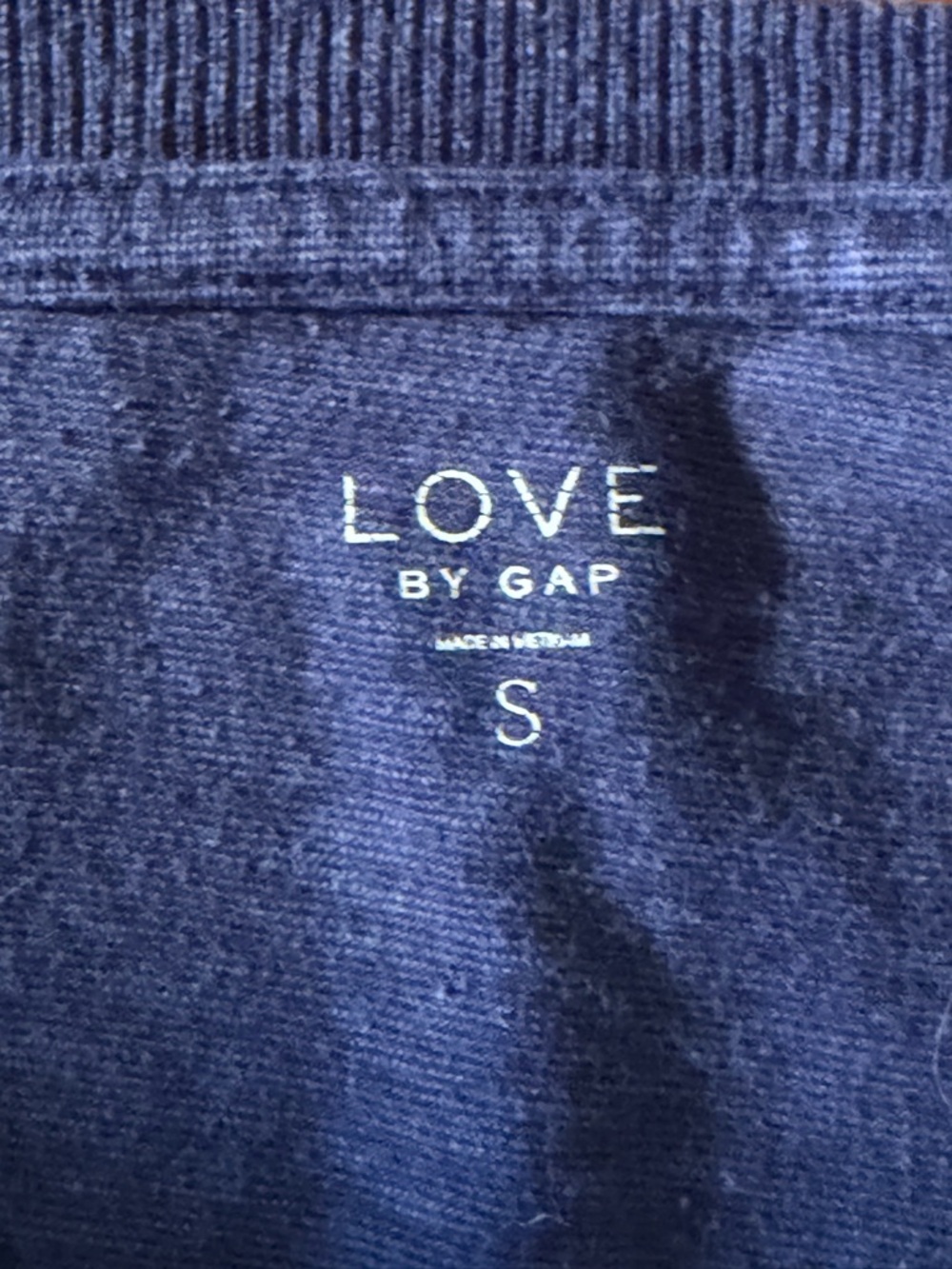 GAP cozy casual lounge fleece sweatshirt navy blue NAP graphic Love by GAP- GUC - Picture 8 of 10